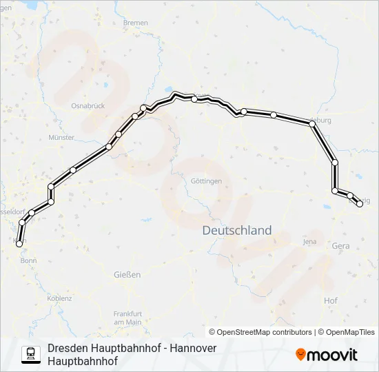 55 Train Line Map