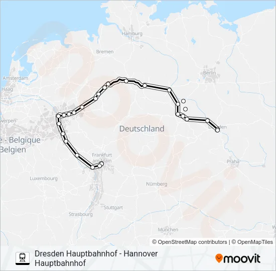 55 Train Line Map