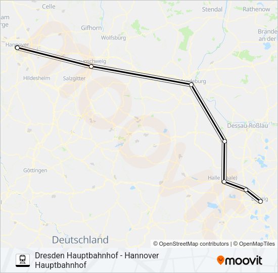 Поезд 55: карта маршрута