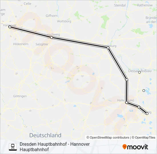 Поезд 55: карта маршрута
