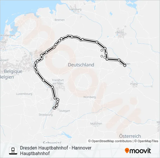 55 Train Line Map