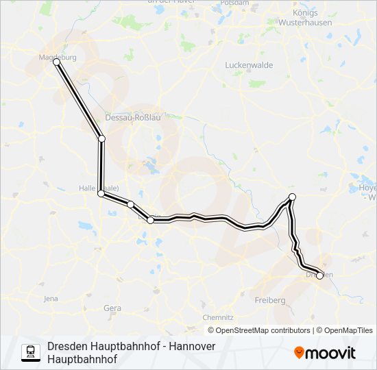 Поезд 55: карта маршрута