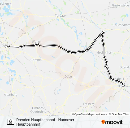 55 Train Line Map