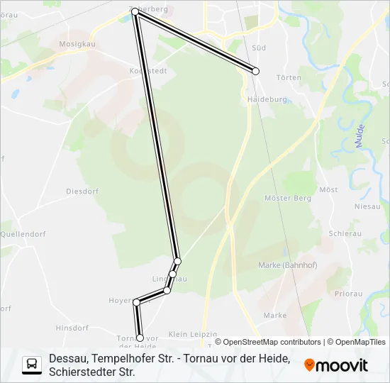 442 Bus Line Map