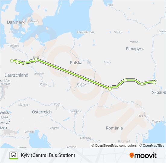 Автобус N3207: карта маршрута