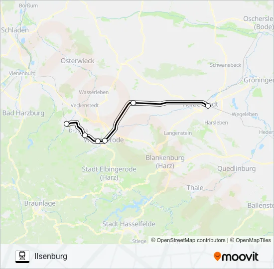 RE4 Train Line Map