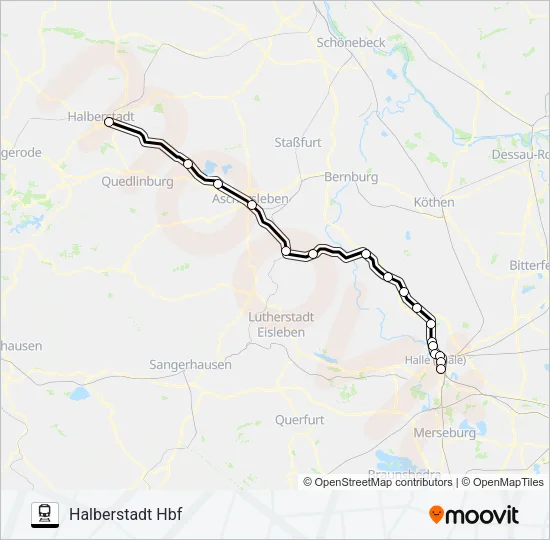 RE4 Train Line Map