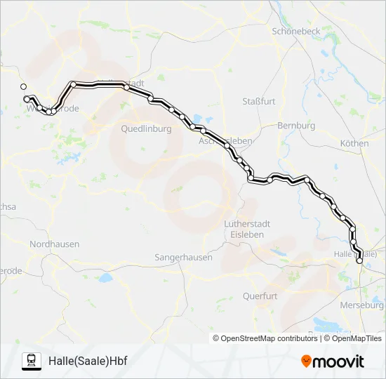 RE4 Train Line Map