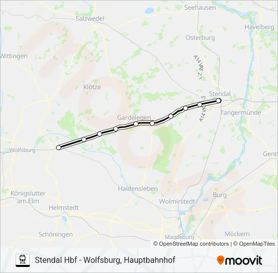 RB35 Train Line Map