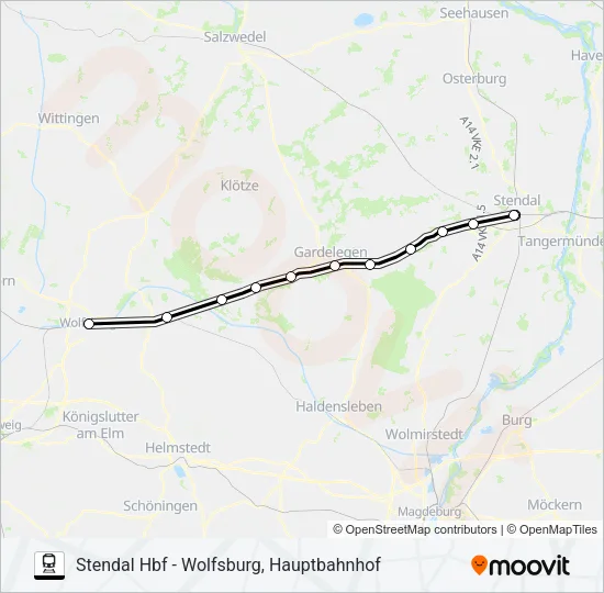 RB35 Train Line Map