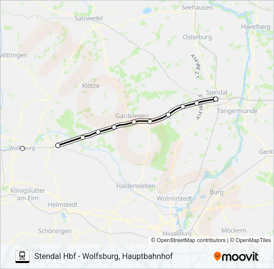 RB35 Train Line Map
