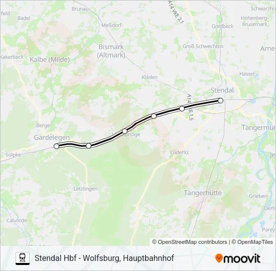 RB35 Train Line Map