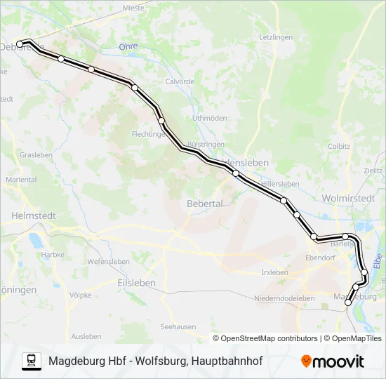RB36 Train Line Map