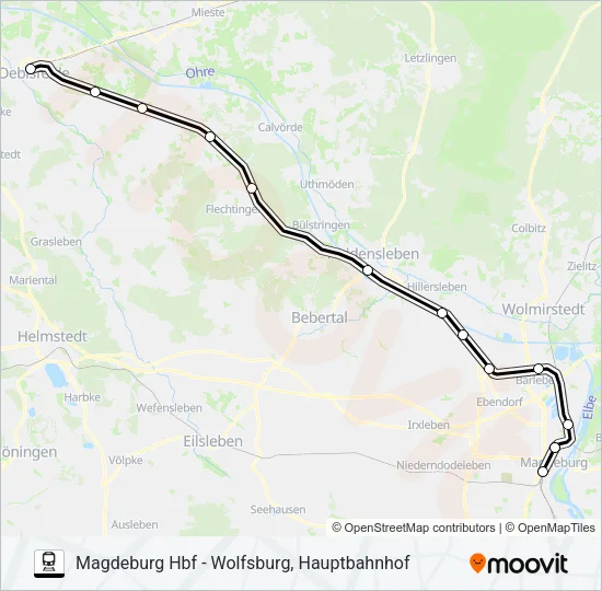 RB36 Train Line Map