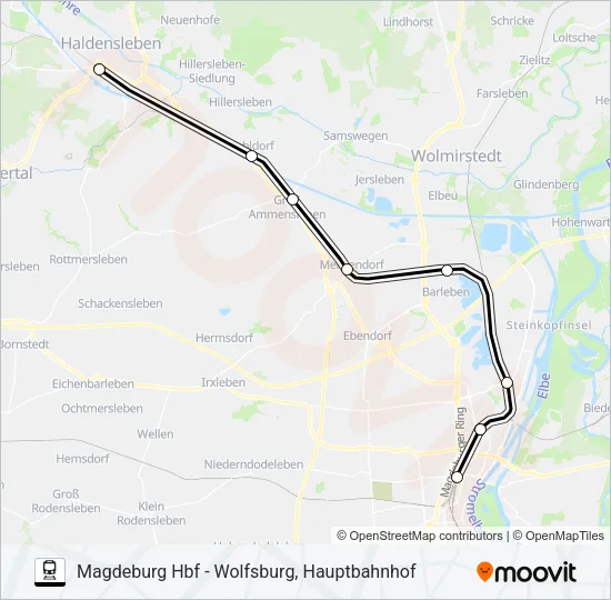 RB36 Train Line Map