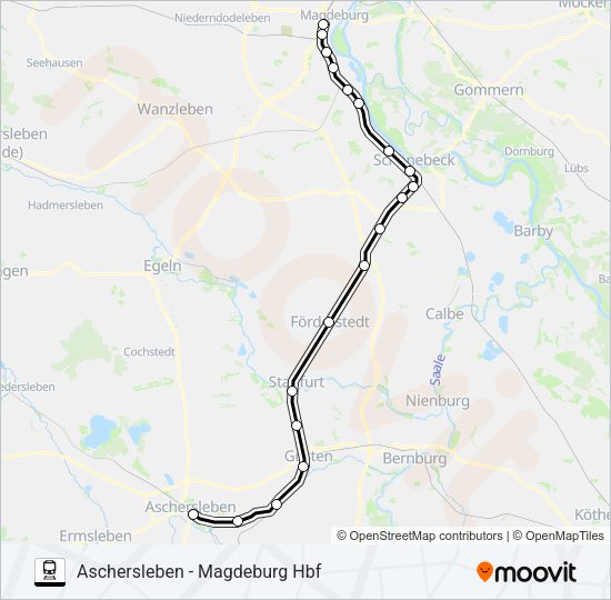 RB41 Train Line Map