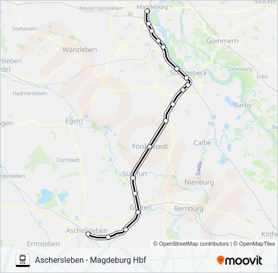 RB41 Train Line Map