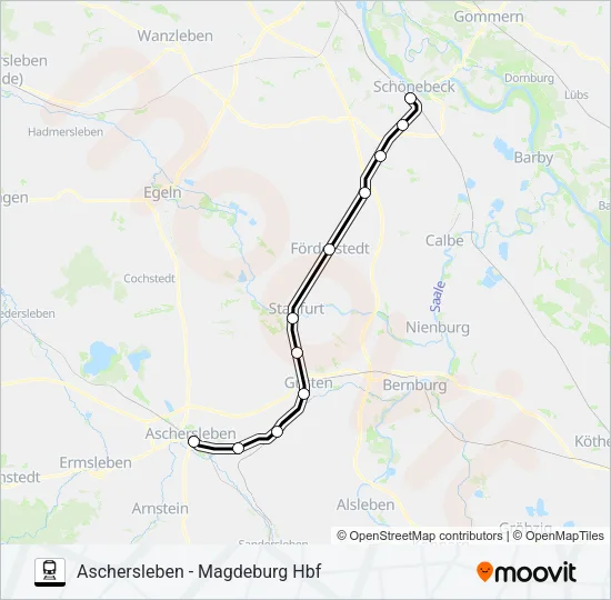 RB41 Train Line Map