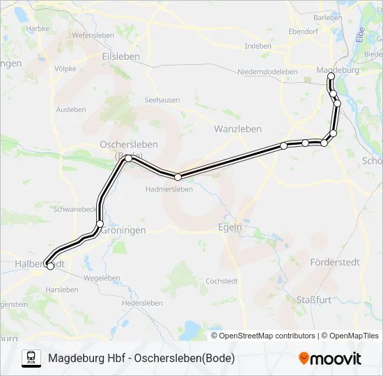 RB43 Train Line Map