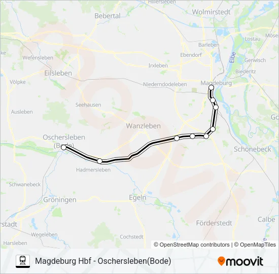 RB43 Train Line Map
