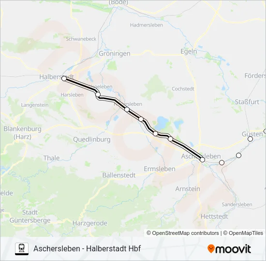 RB44 Train Line Map