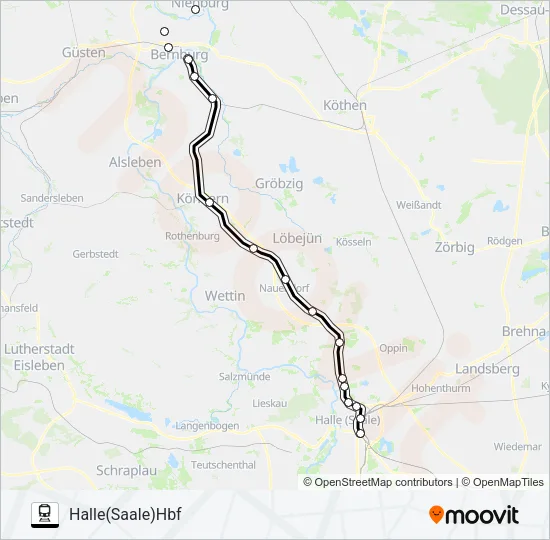 RB47 Train Line Map