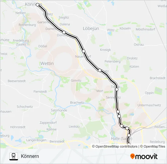 RB47 Train Line Map