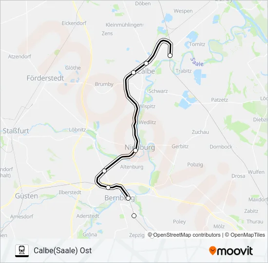RB47 Train Line Map