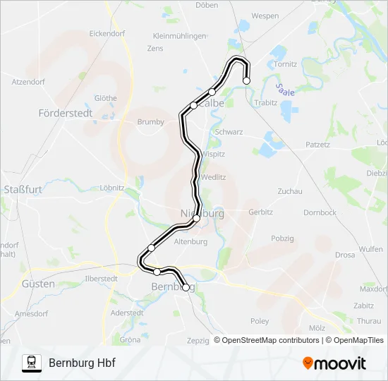 RB47 Train Line Map