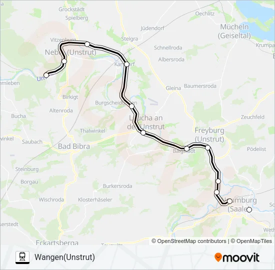 RB77 Train Line Map