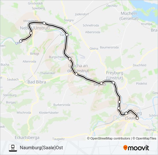RB77 Train Line Map