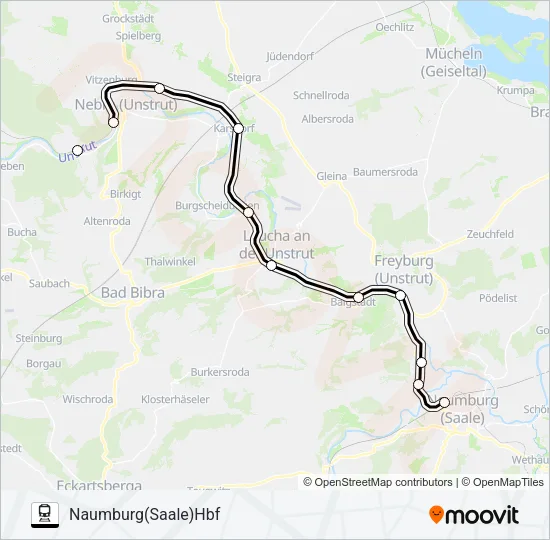 RB77 Train Line Map