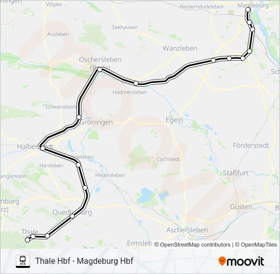 RE11 Train Line Map