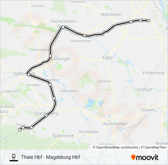 RE11 Train Line Map