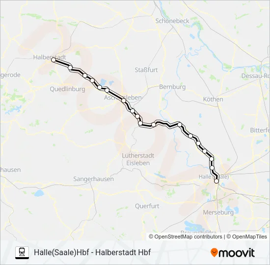 RE24 Train Line Map