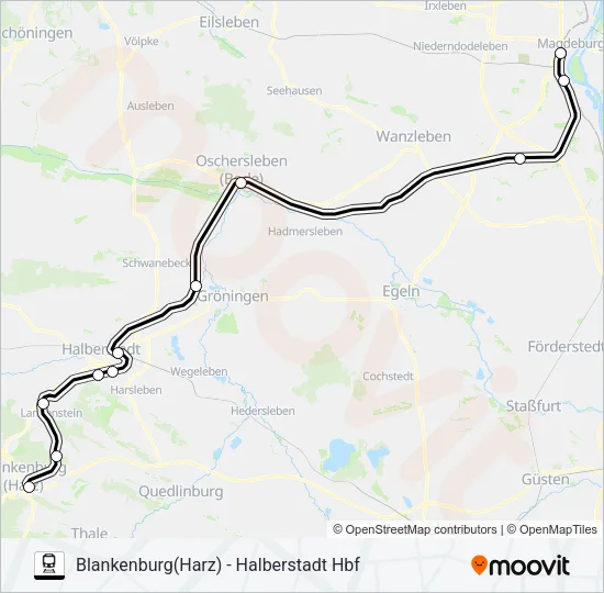 RE31 Train Line Map