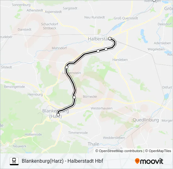 RE31 Train Line Map