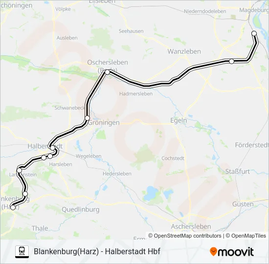 RE31 Train Line Map