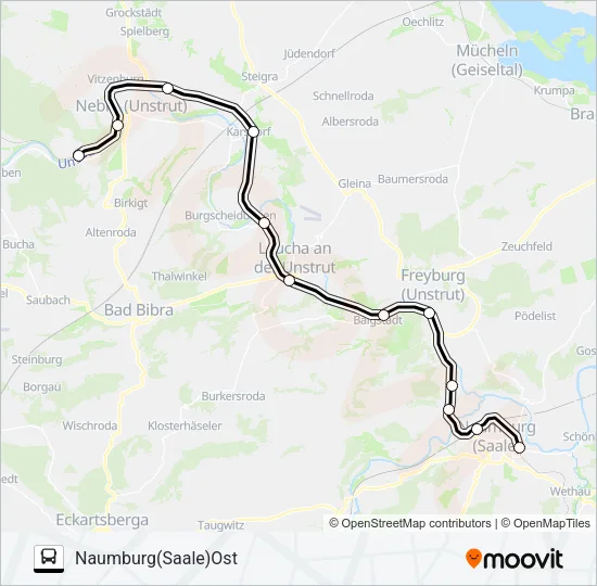 RB77 Bus Line Map