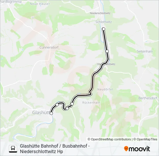 389 Bus Line Map