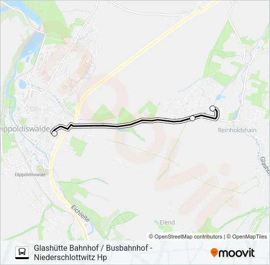 389 Bus Line Map