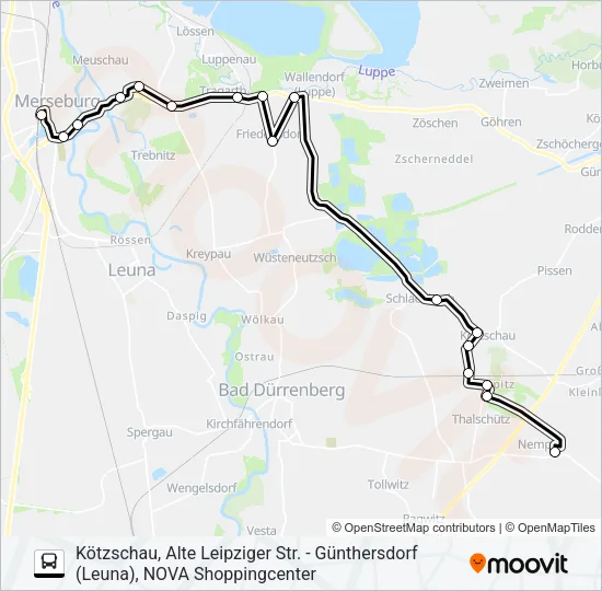 738 Bus Line Map