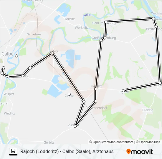 136 Bus Line Map