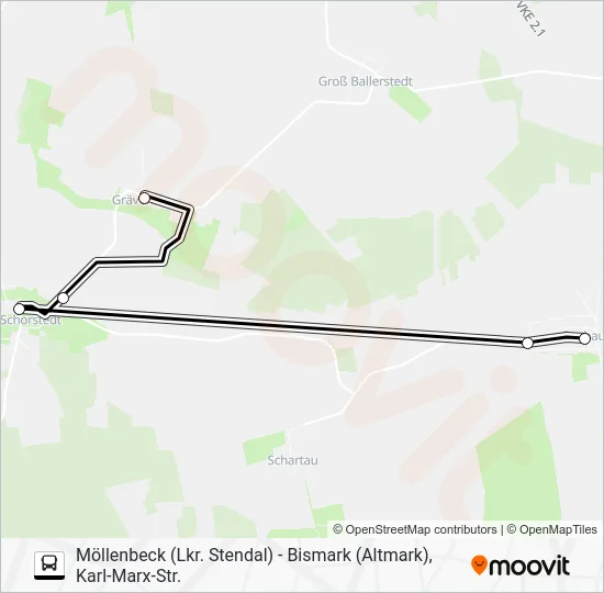 Автобус 932: карта маршрута