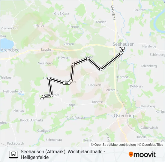 956 Bus Line Map
