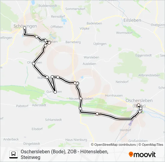 Автобус 653: карта маршрута