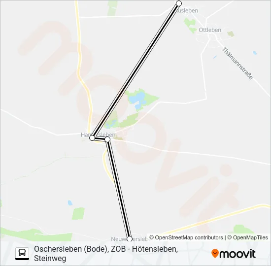 653 Bus Line Map