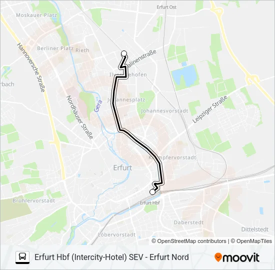 RB56 Bus Line Map