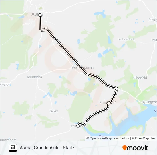 Buslinie 45 Karte