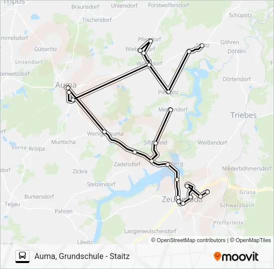 Автобус 45: карта маршрута